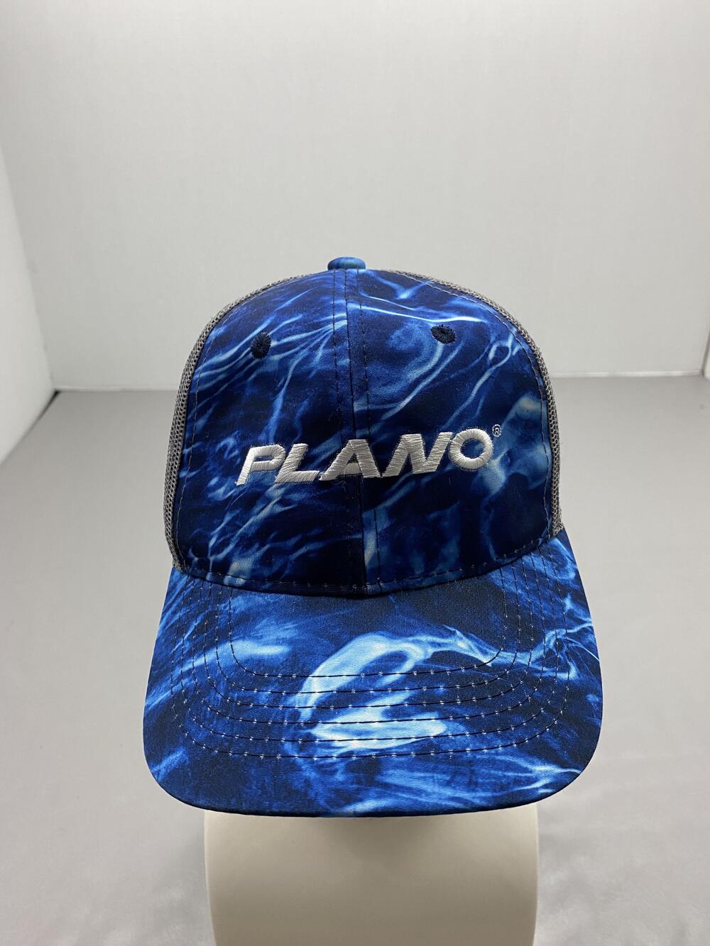 Hat Cap Strap Back One Size Blue Plano Trucker Hat Mesh Back Adjustable Mens